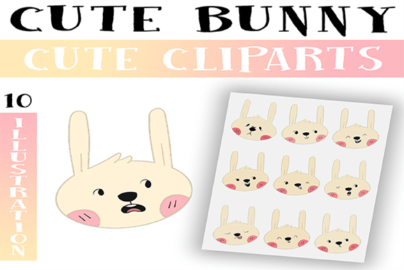 Download Cute Bunny Clipart Png / Commercial Use - Commercial use Collection