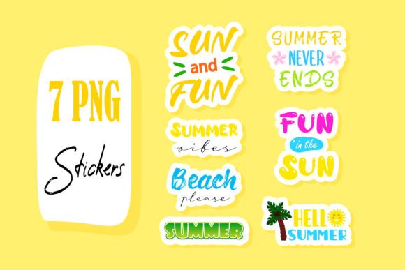 Download Summer Vacation Printable Sticker Bundle - Printable sticker bundle Collection