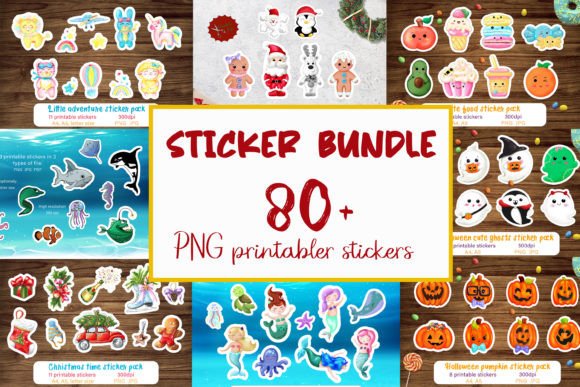 Download Bestsellers Printable Sticker Bundle Png - Printable sticker bundle Collection